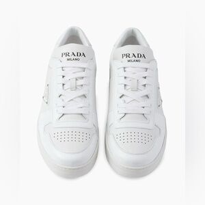 Prada Downtown Leather Sneakers